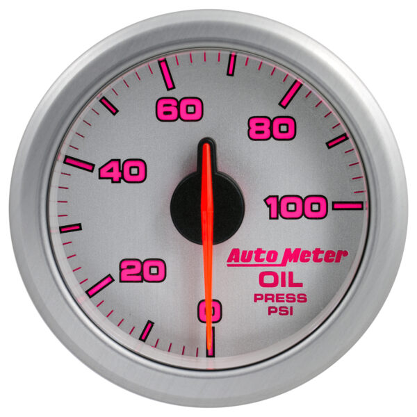 AUTOMETER 2-1/16" Oil Press, 0-100 PSI, Airdrive, Silver - Image 7