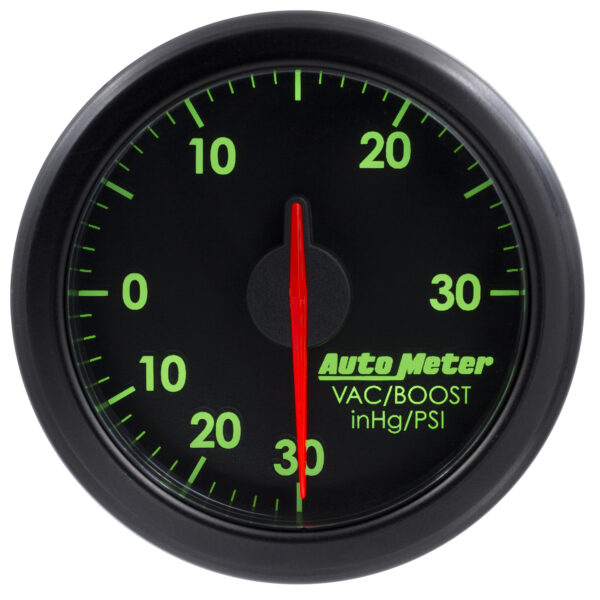AUTOMETER 2-1/16" Boost/Vac, 30 In Hg/30 PSI, Airdrive, Black - Image 4