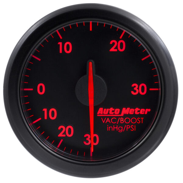 AUTOMETER 2-1/16" Boost/Vac, 30 In Hg/30 PSI, Airdrive, Black - Image 3