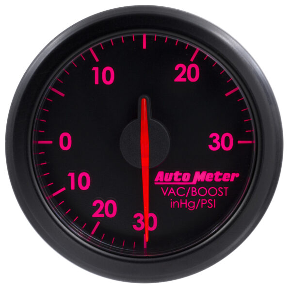 AUTOMETER 2-1/16" Boost/Vac, 30 In Hg/30 PSI, Airdrive, Black - Image 7