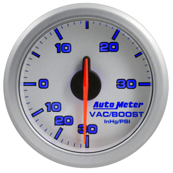 AUTOMETER 2-1/16" Boost/Vac, 30 In Hg/30 PSI, Airdrive, Silver - Image 6