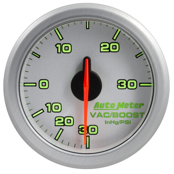 AUTOMETER 2-1/16" Boost/Vac, 30 In Hg/30 PSI, Airdrive, Silver - Image 4