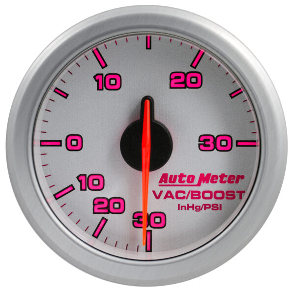 AUTOMETER 2-1/16" Boost/Vac, 30 In Hg/30 PSI, Airdrive, Silver - Image 7
