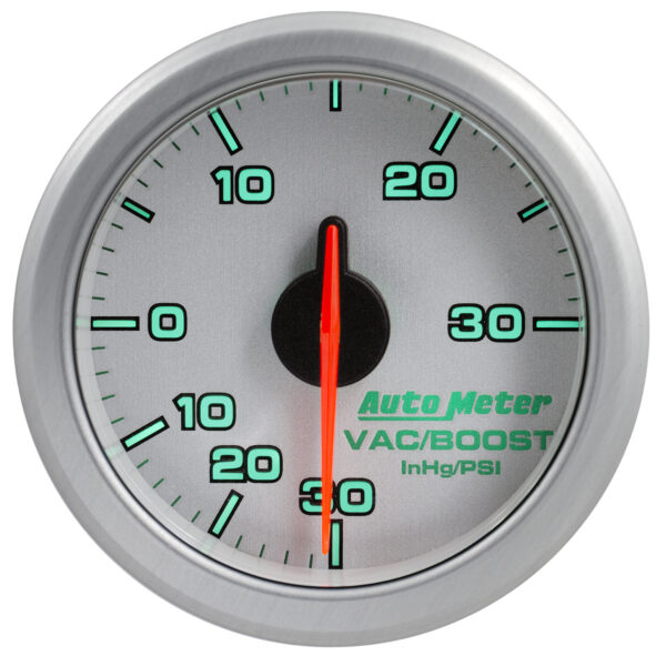 AUTOMETER 2-1/16" Boost/Vac, 30 In Hg/30 PSI, Airdrive, Silver - Image 5