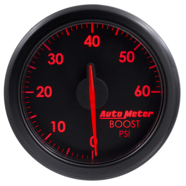 AUTOMETER 2-1/16" Boost, 0-60 PSI, Airdrive, Black - Image 3