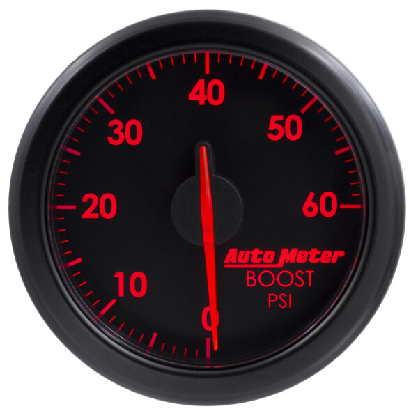 AUTOMETER 2-1/16" Boost, 0-60 PSI, Airdrive, Black - Image 2