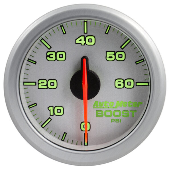 AUTOMETER 2-1/16" Boost, 0-60 PSI, Airdrive, Silver - Image 4