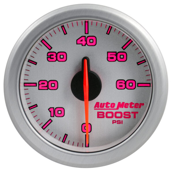 AUTOMETER 2-1/16" Boost, 0-60 PSI, Airdrive, Silver - Image 7