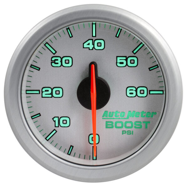 AUTOMETER 2-1/16" Boost, 0-60 PSI, Airdrive, Silver - Image 5