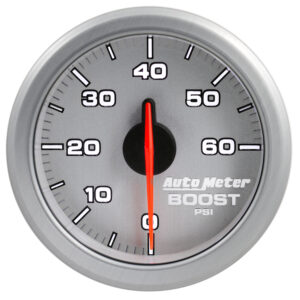 AUTOMETER 2-1/16" Boost, 0-60 PSI, Airdrive, Silver