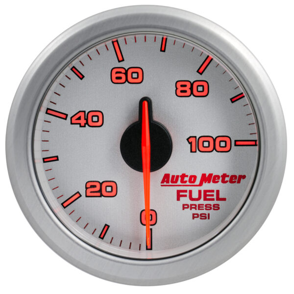 AUTOMETER 2-1/16" Fuel Press, 0-100 PSI, Airdrive, Silver - Image 3