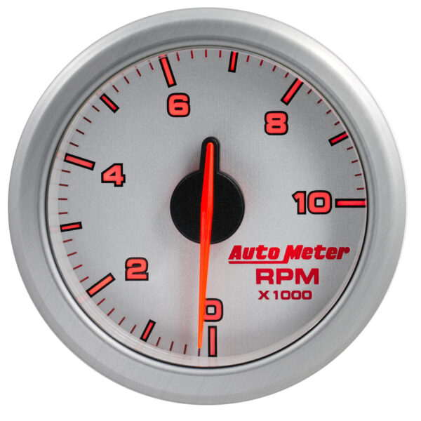 AUTOMETER 2-1/16" Tach, 0-10,000 RPM, Airdrive, Silver - Image 3