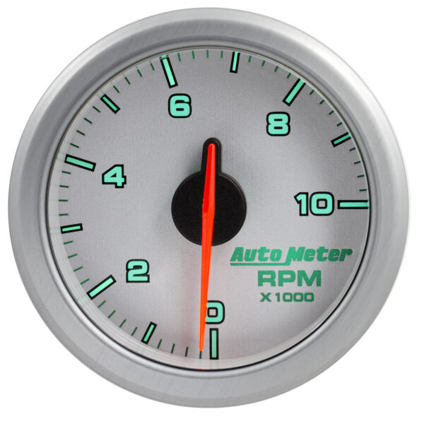 AUTOMETER 2-1/16" Tach, 0-10,000 RPM, Airdrive, Silver - Image 5