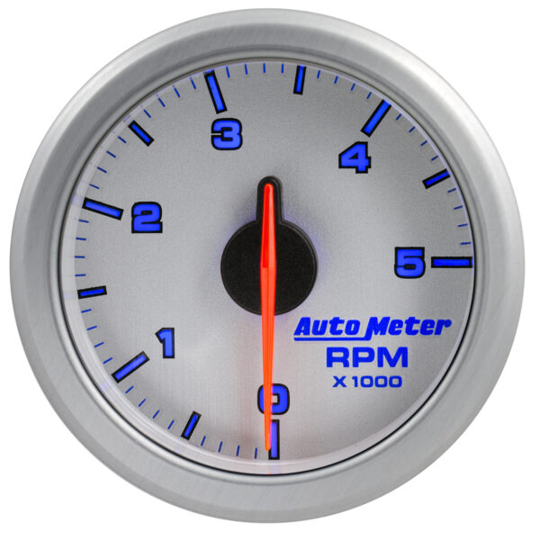 AUTOMETER 2-1/16" Tach, 0-5,000 RPM, Airdrive, Silver - Image 6
