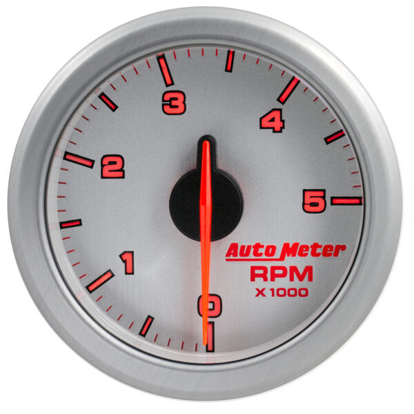 AUTOMETER 2-1/16" Tach, 0-5,000 RPM, Airdrive, Silver - Image 3