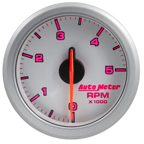 AUTOMETER 2-1/16" Tach, 0-5,000 RPM, Airdrive, Silver - Image 7