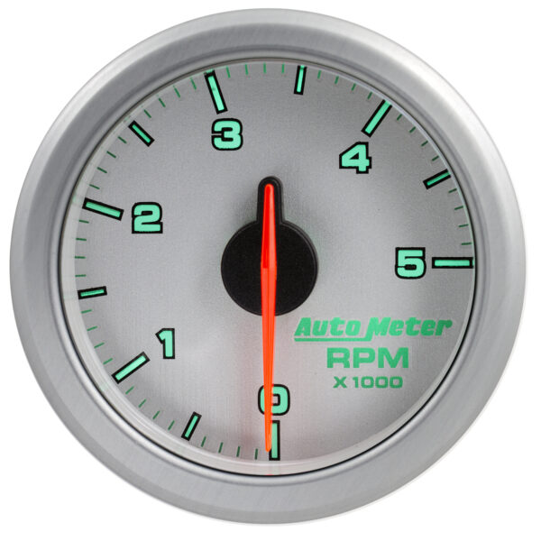 AUTOMETER 2-1/16" Tach, 0-5,000 RPM, Airdrive, Silver - Image 5