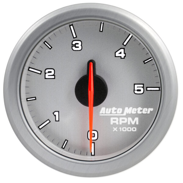 AUTOMETER 2-1/16" Tach, 0-5,000 RPM, Airdrive, Silver