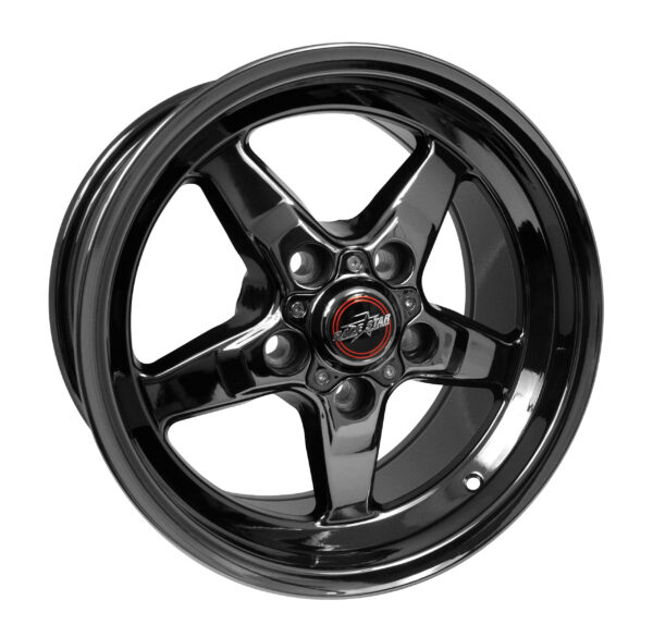 RACE STAR 92 Drag Star Gloss Black Alloy Wheel Bracket Racer 15x8 5x4.75BC 5.25BS GM