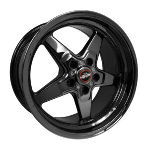 RACE STAR 92 Drag Star Gloss Black Alloy Wheel Bracket Racer 17x9.5 5x115BC 6.125BS Dodge