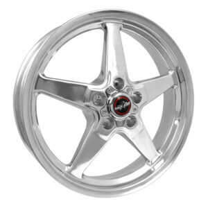 RACE STAR 92 Drag Star Polished Alloy Wheel 18x8.5 5x4.75BC 5.92BS Vette C4 89-92 Base, 96 Z51, C5 01-04 Z06