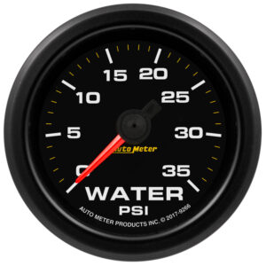 AUTOMETER Water Pressure Gauge 2 1/16", 35PSI, Stepper Motor W/Warn, Extreme Environment