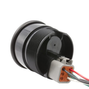 AUTOMETER Voltmeter Gauge 2 1/16", 18V, Stepper Motor W/Warn, Extreme Environment