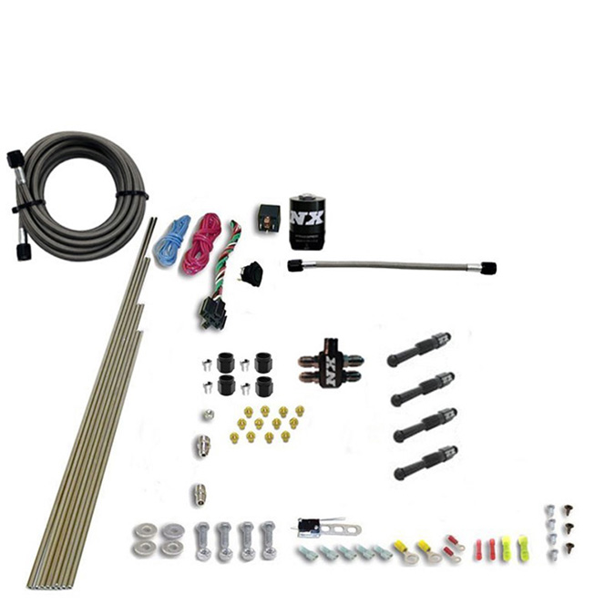 NITROUS EXPRESS DRY DIRECT PORT NITROUS SYSTEM. 4 CYLINDER W/ No Bottle