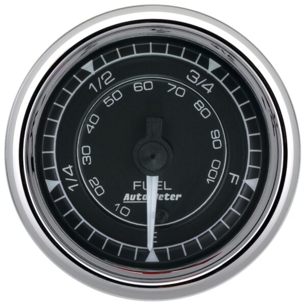 AUTOMETER Gauge, Fuel Level, 2 1/16", 0-280Ω Programmable, Chrono Chrome