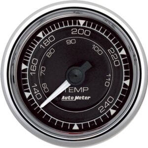 AUTOMETER Gauge, Temp, 2 1/16", 240ºf, Mech,  Chrono Chrome