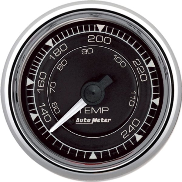 AUTOMETER Gauge, Temp, 2 1/16", 240ºf, Mech,  Chrono Chrome