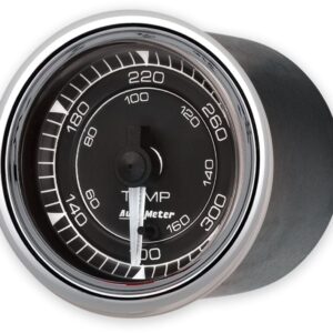 AUTOMETER Gauge, Temp, 2 1/16", 300ºf, Elec,  Chrono Chrome