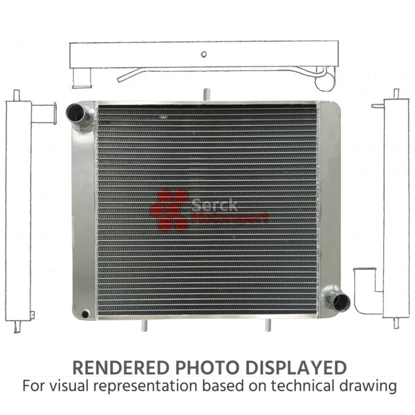 SERCK Performance Aluminium Radiator, TVR Tuscan Challenge 4.4L & 4.5L - Image 2