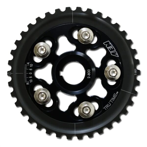 AEM Tru-Time Adjustable Cam Gear. Black. 5-Bolt. Honda D15B7, D16A6 & D16Z6