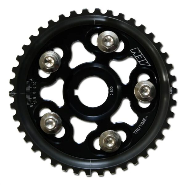 AEM Tru-Time Adjustable Cam Gear. Black. 5-Bolt. Honda H22A1 & H22A4