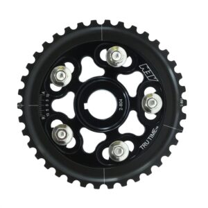 AEM Tru-Time Adjustable Cam Gear. Black. 5-Bolt. Honda D16Y7 & D16Y8
