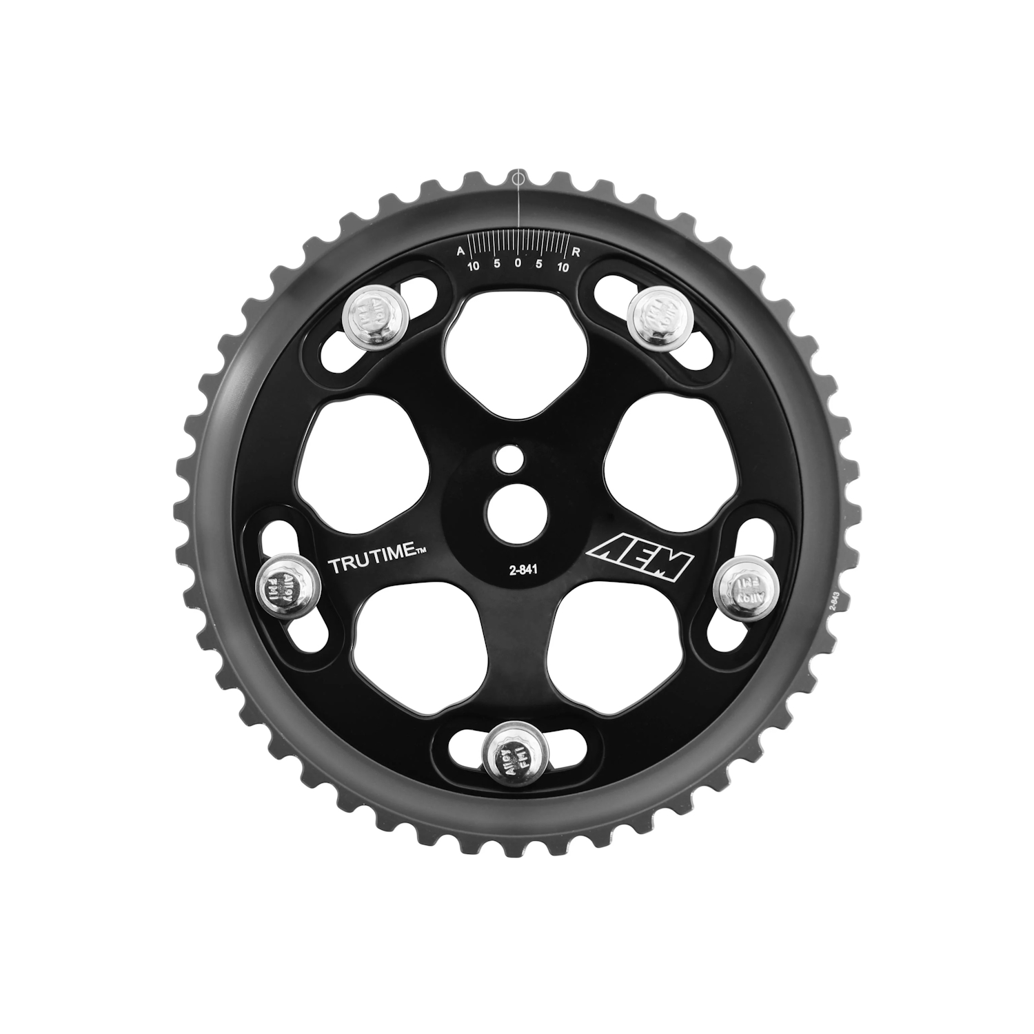 AEM Tru-Time Adjustable 5-Bolt Cam Gear, Mitsubishi Evo 4G63, Black