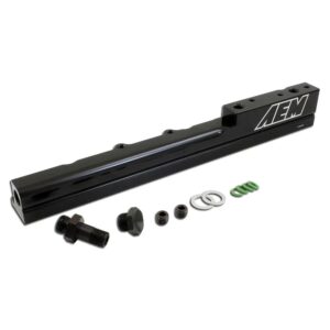 AEM High Volume Fuel Rail. Black. Honda B16A2 & B16A3