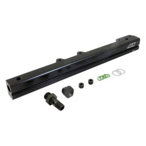 AEM High Volume Fuel Rail. Black. Honda D16Y7 & D16Y8