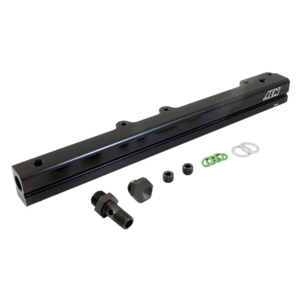 AEM High Volume Fuel Rail. Black. Honda D16Y7 & D16Y8
