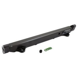 AEM High Volume Fuel Rail. Black. Mitsubishi 4G63