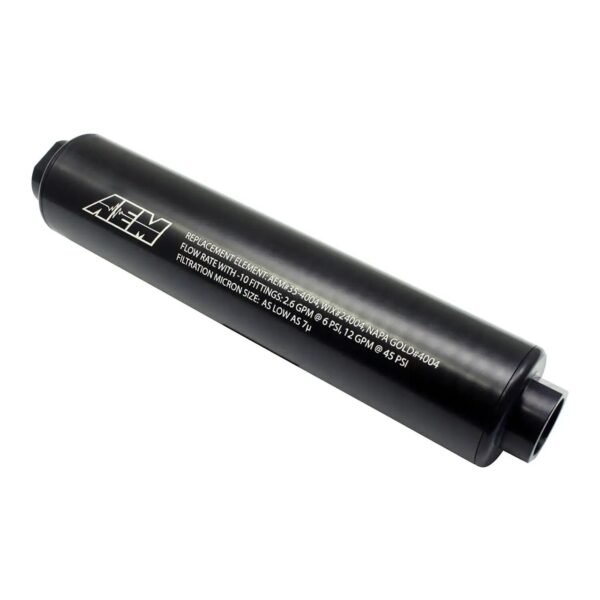 AEM Universal High Volume Fuel Filter. Inlet: -10AN Outlet: -10AN