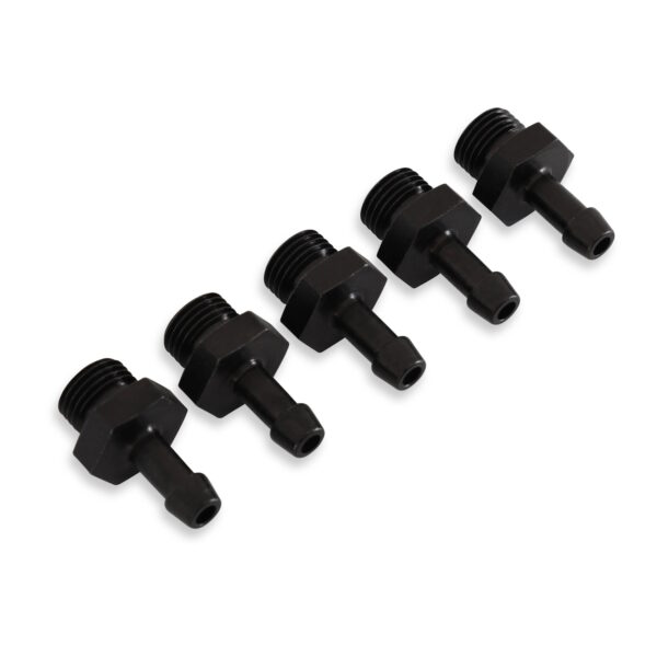 AEM Adjustable Fuel Pressure Regulator Barb Fitting -6 (9/16"-18) to 7mm - 5 PK
