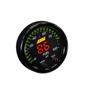 AEM X-Series 2 1/16" Oil Or Fuel Pressure Gauge Kit, 100PSI / 7BAR, Black