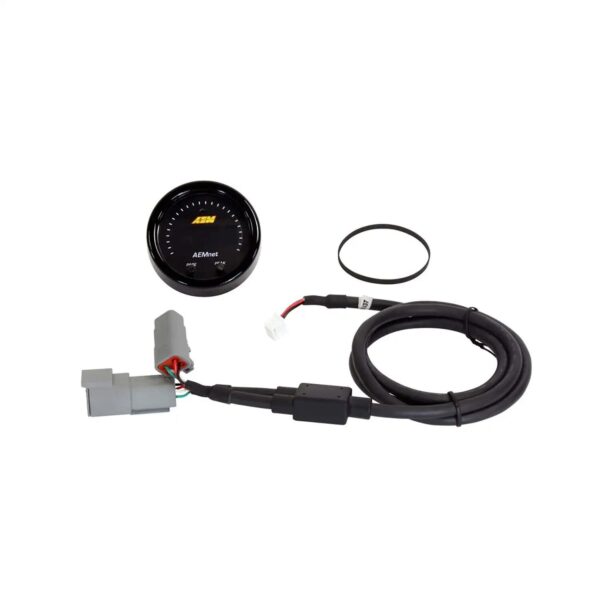 AEM X-Series AEMnet Can Bus Gauge. Black Bezel & Black Faceplate