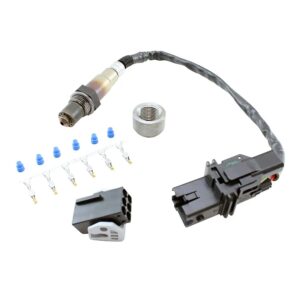 AEM Bosch LSU 4.2 Wideband UEGO Installation Kit. Includes: Bosch LSU 4.2 Wideband UEGO Sensor, Weld-On Bung, Connector, Wire-Seals & Pins