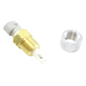 AEM Air Temp Sensor Kit. 3/8"NPT. Includes: Air Temp Sensor, 3/8"NPT Aluminum Bung, Connector & Pins