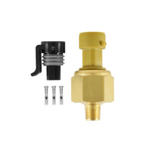 AEM 150 PSIg Brass Sensor Kit: 1/8" NPT Sensor, Connector & Pins
