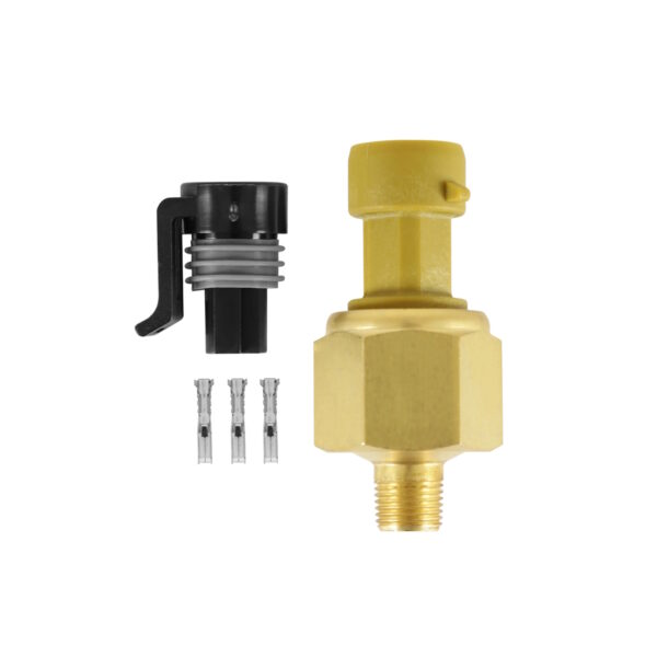 AEM 150 PSIg Brass Sensor Kit: 1/8" NPT Sensor, Connector & Pins