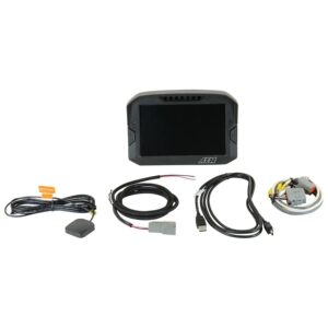 AEM Digital Dash Display, CD-7G non-logging, GPS enabled racing dash, CAN input only, 7-inch diagonal screen, carbon fiber enclosure, GPS antenna and wiring harness included (Does NOT Include Vehicle Dynamics Module)